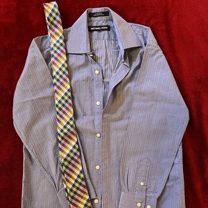 Michael Kors Boys Dress shirt with matching tie, size 10 dress shirt